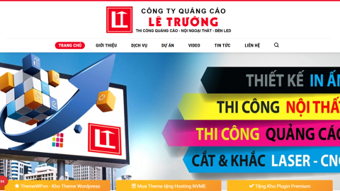 Theme WordPress làm biển quảng cáo